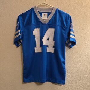 NFL Detroit Lions St Brown #14 Blue Jersey - Large (12-14)